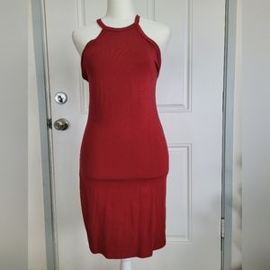 Fashion Nova Dress Burgundy sz Small